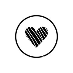 Heart icon vector