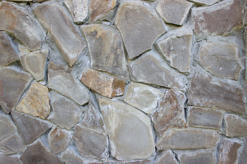 Medieval stone old gray wall design background