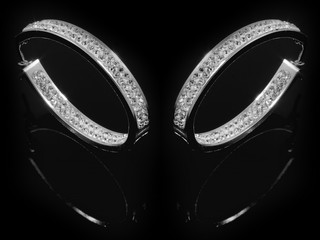 Jewelry Earrings for Women - Stainless Steel and Cubic Zircons