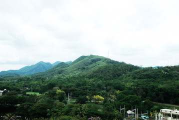 Fototapeta na wymiar Beautiful Mountain hill in Thailand.