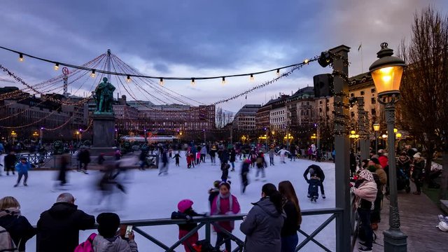 4K Timelapse of Stockholm Afternoon Sweden Scandinavia