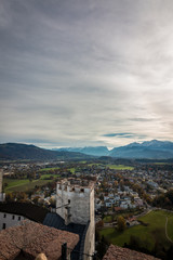 Obraz premium Ausblick von der Festung Hohensalzburg
