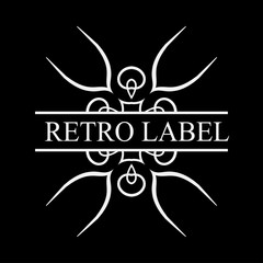 Vintage ornamental label logo. Template for design of logotypes or labels