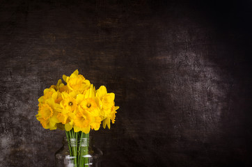 a bouquet of white daffodils