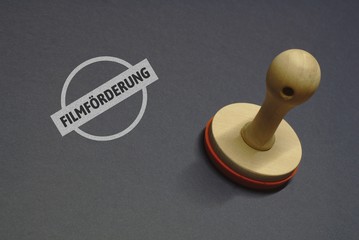 FILMFÖRDERUNG - Bilder mit Wörtern aus dem Bereich FILM, Wort, Bild, Illustration