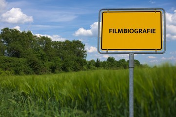 FILMBIOGRAFIE - Bilder mit Wörtern aus dem Bereich FILM, Wort, Bild, Illustration