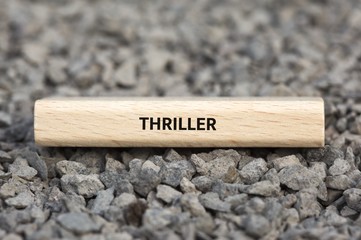 THRILLER - Bilder mit Wörtern aus dem Bereich FILM, Wort, Bild, Illustration