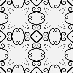 Retro ornamental seamless pattern. Vintage template for design