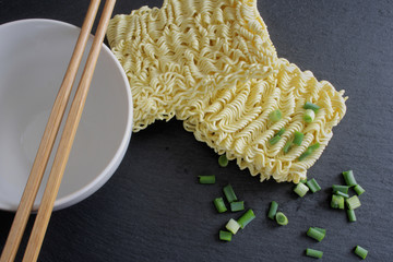 Dry ramen noodles