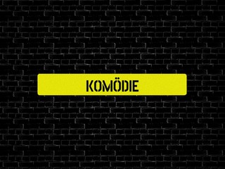 Fototapeta premium KOMÖDIE - Bilder mit Wörtern aus dem Bereich FILM, Wort, Bild, Illustration