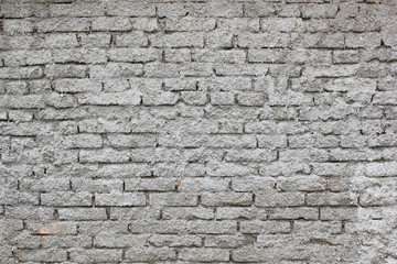 Old white brick wall, detail