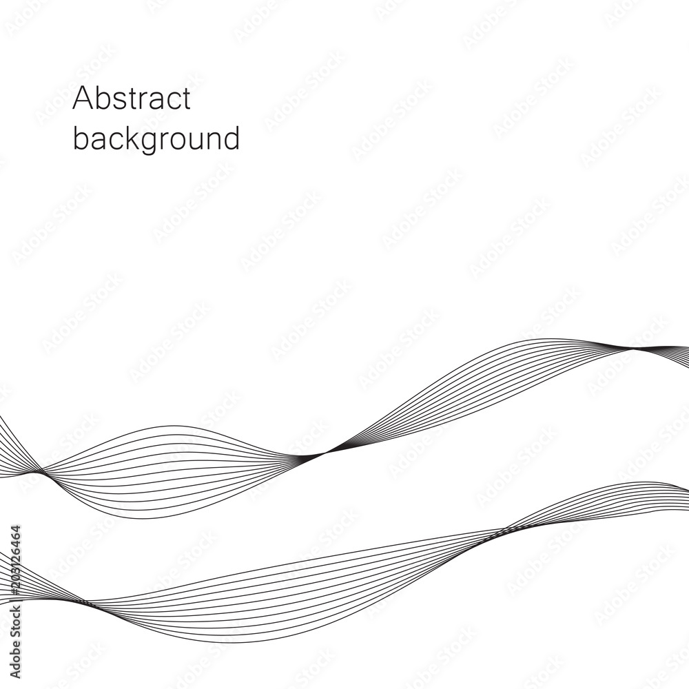 Poster vector background. abstract wave element for presentation.