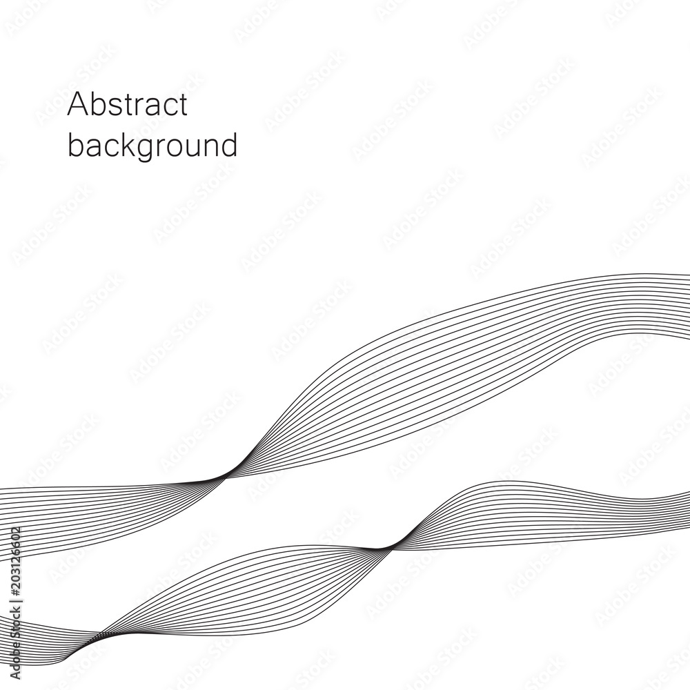 Poster vector background. abstract wave element for presentation.