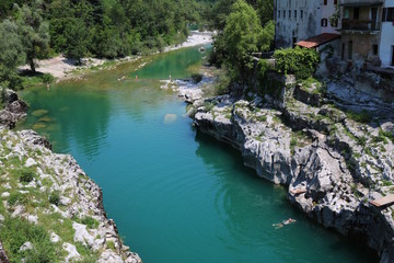 Fototapeta na wymiar Slowenien, Kanal ob Soči