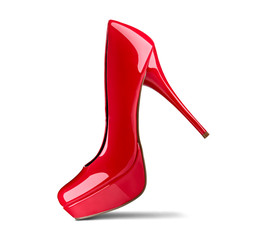 red high heel footwear fashion female style