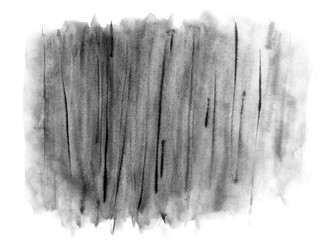 Neutral Grey watercolor brush stroke isolated on white background