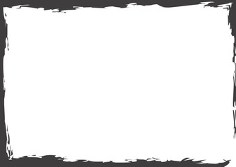 Hand painted frame in black color