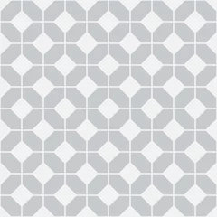 Gordijnen Eenvoudig vloertegelpatroon, abstracte geometrische naadloze achtergrond. Portugese keramische tegels vectorillustratie. © Slanapotam