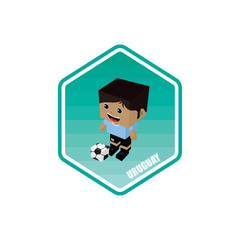 soccer isometric theme uruguay