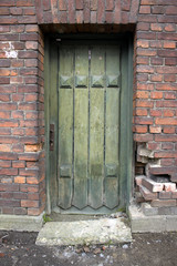Door in a brick wall