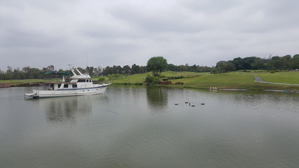 golf course landscape in the good day