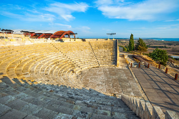 Kourion archaeological site, ruins of ancient town, Cyprus, Limassol district