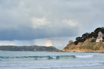 La c&ocirc;te bretonne &agrave; Perros-Guirec