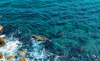 Blue navy sea