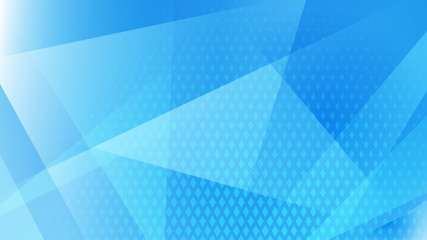 Obraz premium Abstract background of lines, polygons and halftone dots in light blue colors