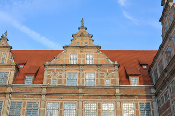 Obraz premium Janelas em Gdansk, na Polónia