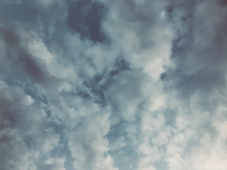 The background grey of the sky.