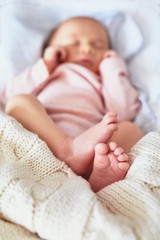 Newborn baby sleeping