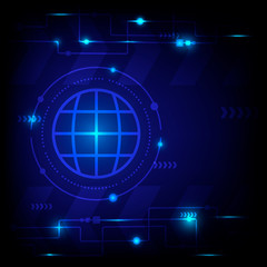 Vector abstract background with technology design