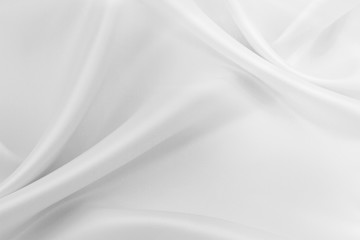 White silk fabric texture background