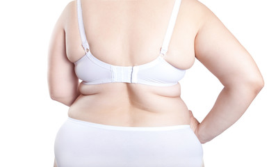 fat woman in lingerie (overweight, obesity)