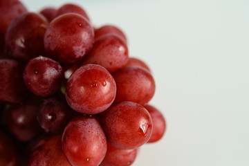 Bunch of red grapes. Close up