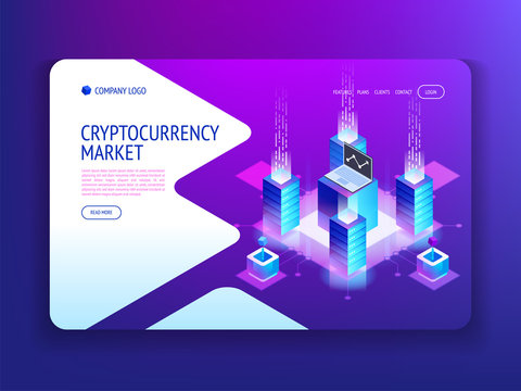 Cryptocurrency market Landing page