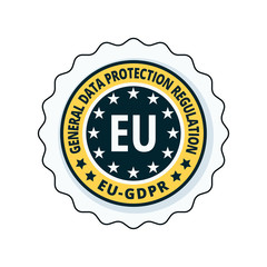 EU GDPR label illustration