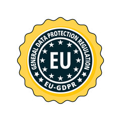 EU GDPR label illustration