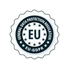 EU GDPR label illustration