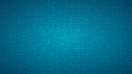 Abstract background of small circles or pixels of different sizes in light blue colors.