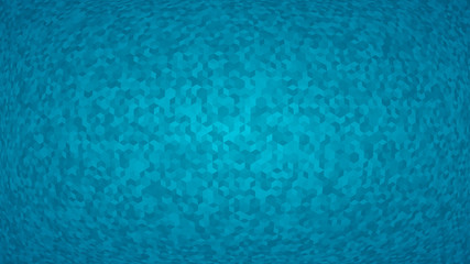 Abstract background of small isometric cubes in light blue colors with the fish eye effect.