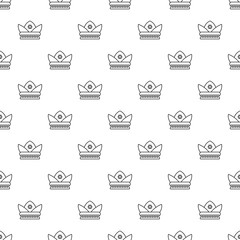 Gold crown pattern vector seamless repeating for any web design