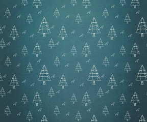 Digitally generated Christmas tree pattern wallpaper 