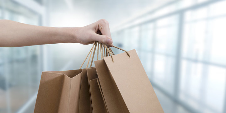 purchases and domestic expenses, shopping bags