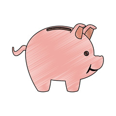 Piggy money savings vector illustration graphic design