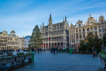 La Grand Place, Brussels main square during Christmas.