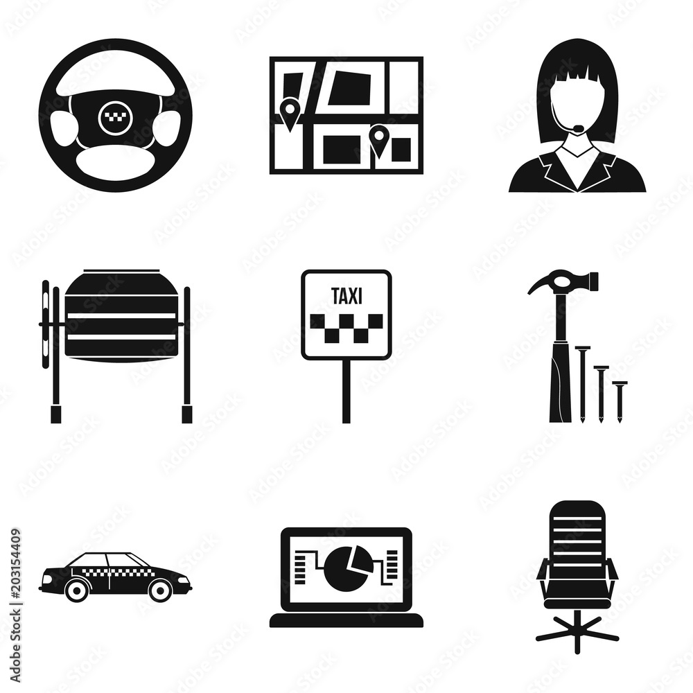 Poster workroom icons set. simple set of 9 workroom vector icons for web isolated on white background