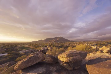 Zelfklevend Fotobehang Scottsdale,Arizona desert landscape © BCFC
