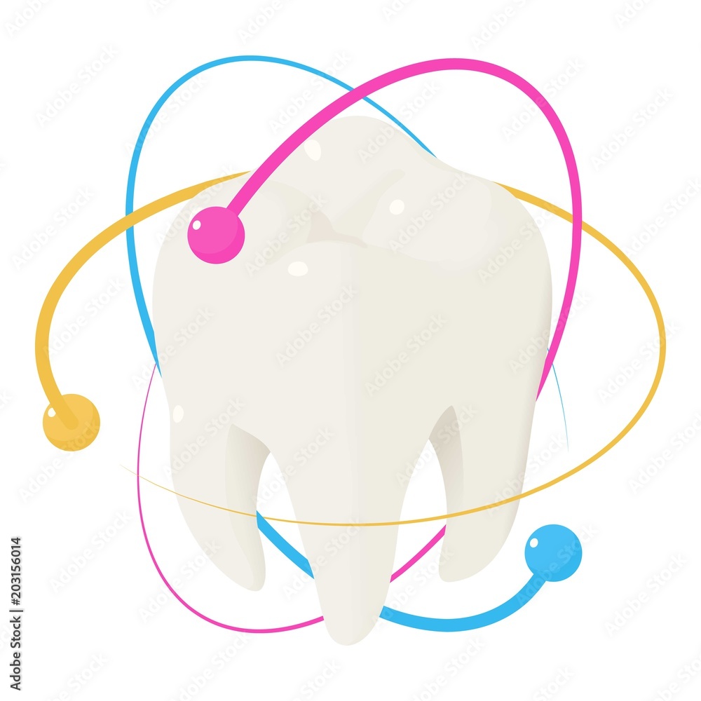 Poster healthy tooth icon. isometric of healthy tooth vector icon for web design isolated on white backgrou